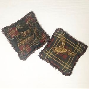 Decorative Bird Eagle Martin Green Pillows